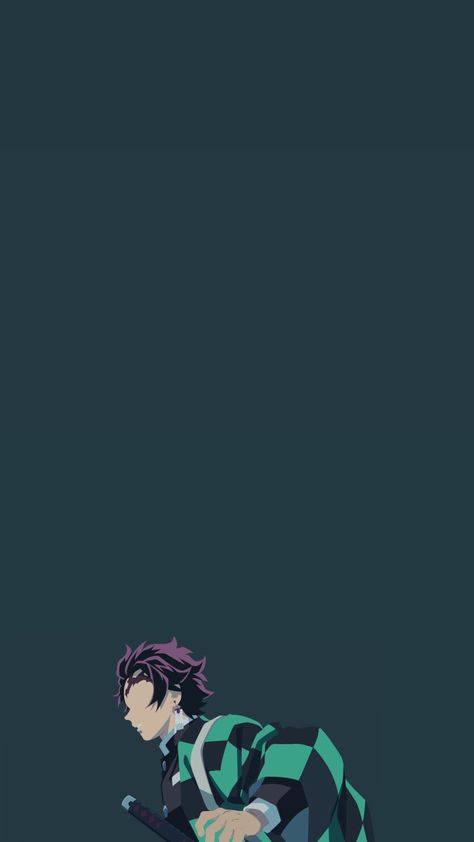 Minimal Anime Wallpaper, Ios 16 Wallpaper Anime, Naruto Cool, Demon Slayer Tanjiro, Japanese Wallpaper Iphone, Minimal Wallpaper, Demon King Anime, Minimal Aesthetic, Demon King