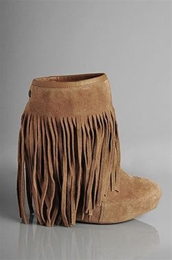 Koolaburra Veleta Platform Wedge Bootie in Chestnut Beach Bunny Swimwear, Fringe Booties, Wedge Bootie, Bella Dahl, Boho Fringe, Beach Bunny, Free People Denim, Blue Life, Platform Wedge