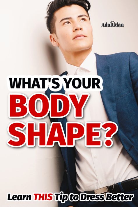 Are you an oval, rectangle, triangle, rhomboid, or inverted triangle? Learn your body shape and how to dress for it accordingly. Inverted Triangle Outfits Men, Body Type Male, Triangle Outfits, Mens Body Types, Inverted Triangle Outfits, Dress For Body Shape, Dress For Your Body Type, Dress Better, Slim Hips