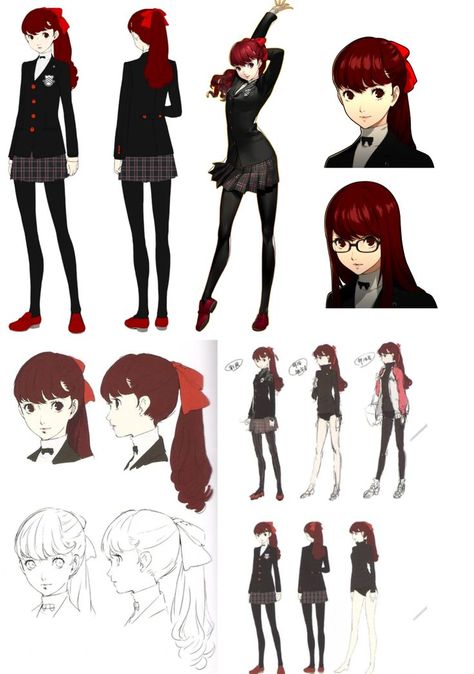 Persona 5 Art Book, Persona Five, Character Reference Sheet, Persona 5 Anime, Character Model Sheet, Waifu Material, Edward Elric, 5 Anime, Identity Art