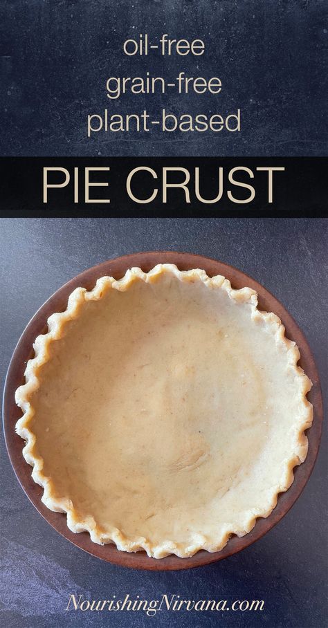 Grain-Free Pie Crust — Nourishing Nirvana Grain Free Pie Crust, Almond Flour Pie Crust, Sugar Free Pie, Healthier Baking, Grain Free Cookies, Raw Almond Butter, Gluten Free Grains, Raw Almonds, Holiday Foods