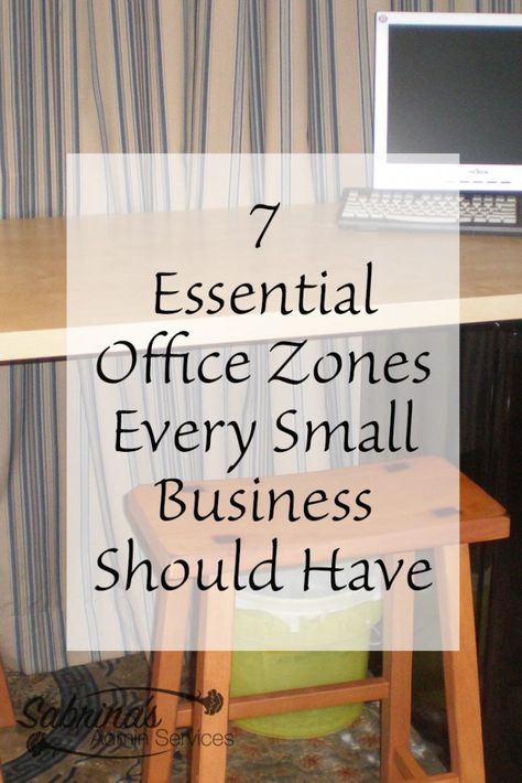 7 Office Zones Every Small Business Should Have - make your home office streamlined and effective Small Corporate Office Design, Small Office Design Business, Professional Office Decorating Ideas, Lawyer Office Design, Small Office Organization, Office Decor Professional Business, Small Business Office, Business Office Design, Business Office Decor