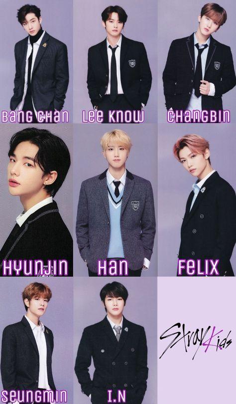 Straykids Group Photo With Names, Straykids Names Member, Straykids Members Names, Straykids With Names, Stray Kids With Names, Skz Members Names, Stray Kids Nombres, Stray Kids Members Names, Skz Names