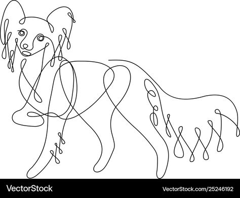 Drawing Vector, One Line Drawing, Chihuahua Dog, Continuous Line, Chihuahua Dogs, Transparent Png, Line Drawing, Chihuahua, Png Images