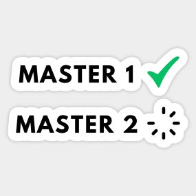 Master 1 done, Master 2 loading - Master Degree - T-Shirt | TeePublic Master Degree, Master's Degree, Masters Degree, Shirt Designs, Tshirt Designs, Science, T Shirts, T Shirt