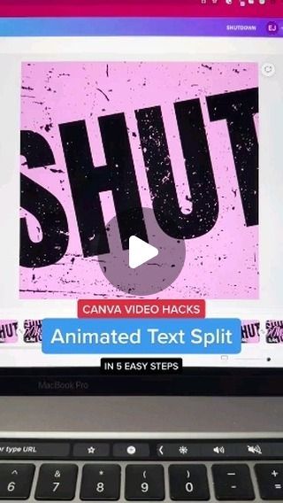 Designing Hints 💫 on Instagram: "👉 Comment "Me" and I'll send you our Canva Templates link 💕 It's a huge bundle! Almost Everything Included 🎊 Canva Hack: Animated Text Split in Canva Text splitting is not yet a feature in Canva, so for this tutorial, I will teach you to hack it in a couple of steps. This can be applicable for videos, social media posts, and presentations. The animation is done by using Match and Move and displacement This hack can be used by Canva Pro, Premium, and Free users. Follow me for more Canva Video Tutorials, tips, tricks, and hacks. #canva #canvavideo #fyp  #canvatutorial #canvatips #canvahack #blackpink #blackpinkshutdown #kpop" Canva Tricks Tiktok, Canva Video Templates, Canva Hack, Canva Tricks, Canva Text, Canva Video, Animated Text, Text Animation, Canva Tutorial