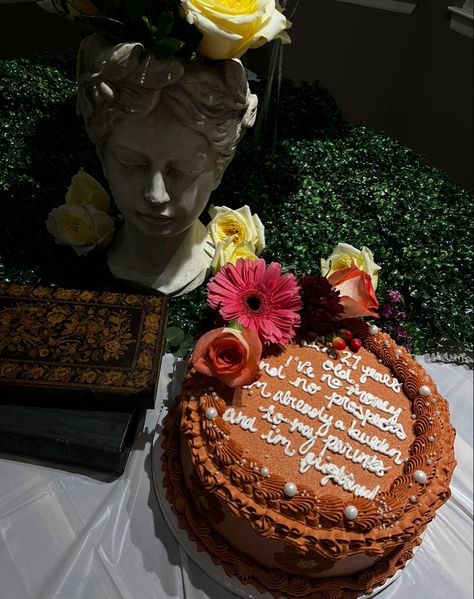 This beautiful Pride and Prejudice cake was done by Vegancakecraft on IG, her instagram is linked- give ger a follow Pride And Prejudice Cake 27, Pride And Prejudice Cake, Pride And Prejudice Quotes, 26th Birthday, Caking It Up, Cute Birthday Cakes, Pride And Prejudice, Birthday Cake, Photo And Video