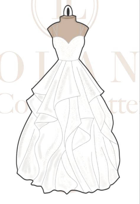 Wedding Dress Clipart, Wedding Dress Cookie, Wedding Dress Cookies, Dress Clipart, Icing Transfers, Bridal Cookies, Wedding Cake Cookies, Wedding Motifs, Marriage Dress