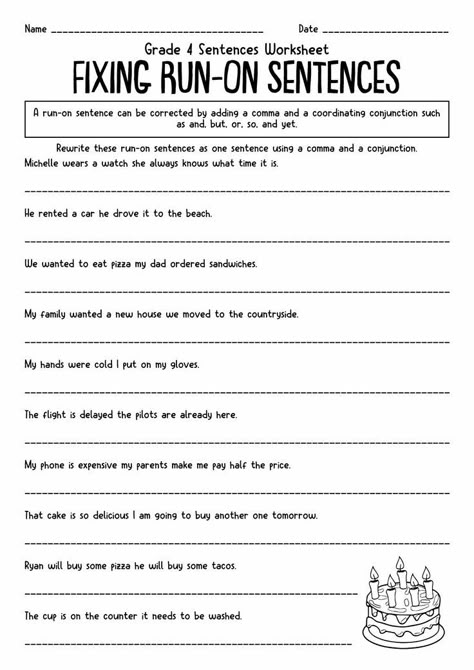 Proofreading Worksheets, Third Grade Grammar Worksheets, Worksheets For 3rd Grade, Punctuation Practice, Types Of Sentences Worksheet, Third Grade Worksheets, Fourth Grade Writing, Writing Homework, Punctuation Worksheets