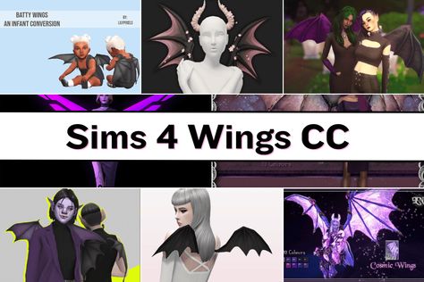 21+ Sims 4 Wings CC and Mods: Angel, Fairy, Demon, and Fantasy Styles Sims 4 Deer Cc, Sims 4 Fairy Mod, Sims 4 Wings Cc, Sims 4 Demon Cc, Fallen Angel Wings, Sims 4 Piercings, Cc Hats, Demon Wings, Forest Elf