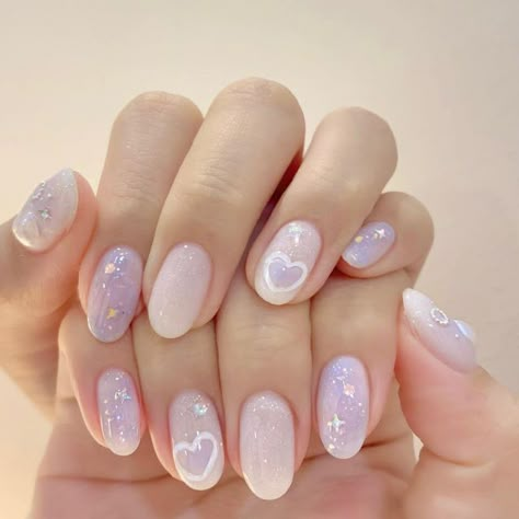 Simple Pastel Nails, Nail Art Aesthetic Pastel, Inspo Acrylic Nails, Nail Inspo Acrylic, Wow Nails, Cute Simple Nails, Beauty Nails Design, Nails Gel Nails, Blush Nails