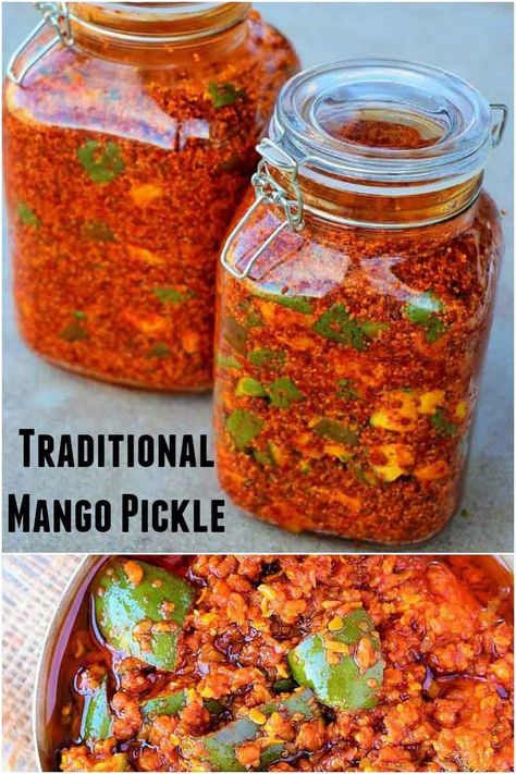 Achaar Recipes, Mango Delight, Indian Pickle Recipe, Pickle Mango Recipe, Pickled Mango, Indian Mango, Mango Pickle, Pickle Recipe, Raw Mango