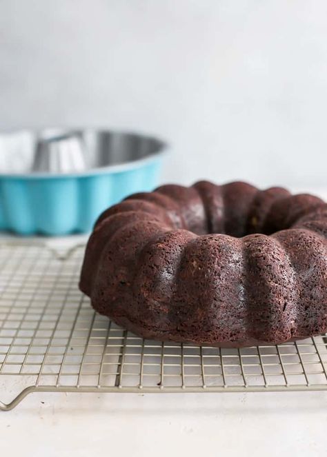 Triple Chocolate Zucchini Cake • Fit Mitten Kitchen Saffron Cake, Red Velvet Bundt Cake, Ginger Molasses, Chocolate Zucchini Cake, Chocolate Frosting Recipes, Chocolate Pound Cake, Chocolate Bundt Cake, Zucchini Cake, Cake Mixture