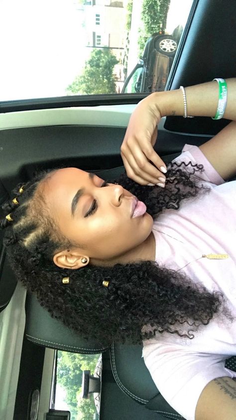 natural hair ; 3c natural hair ; gold hair rings, natural hair clip ins ; protective styles Gold Hair Rings, Natural Hair Clip Ins, Hair Clip Ins, 3c Natural Hair, Natural Hair Accessories, Curly Hair Styles Easy, Clip Hairstyles, Gold Clips, Dress 2024