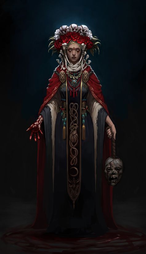 ArtStation - Shaman, Jin seung Shaman Woman, Viking Character, Art Test, Amazon Warrior, Warrior Women, Supernatural Beings, 다크 판타�지, Creepy Art, Dnd Characters