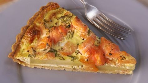 A light and refreshing tart from Rachel Allen's Everyday Kitchen Welsh Recipes, Rachel Allen, British Cooking, British Dishes, Shellfish Recipes, Refreshing Food, Savory Tart, British Baking, Tart Recipe