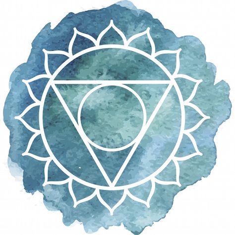 Throat Chakra Symbol Art Chakra, Vishuddha Chakra, Reiki Therapy, Yoga Time, Chakra Symbols, Chakra Art, Reiki Symbols, Seven Chakras, Les Chakras