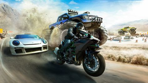 The Crew Wild Run #artwork video games Kawasaki Ninja H2R Ford Raptor #4K #wallpaper #hdwallpaper #desktop H2r Wallpaper, Kawasaki Ninja H2r, Ninja H2r, Hd Wallpaper 4k, Game Trailers, New Video Games, Hd Desktop, Car Images, Original Wallpaper