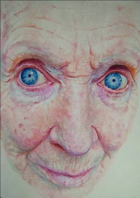 Sue Rubira Sue Rubira, 수채화 그림, A Level Art, Gcse Art, Realistic Art, Old People, Portrait Artist, Watercolor Portraits, Face Art