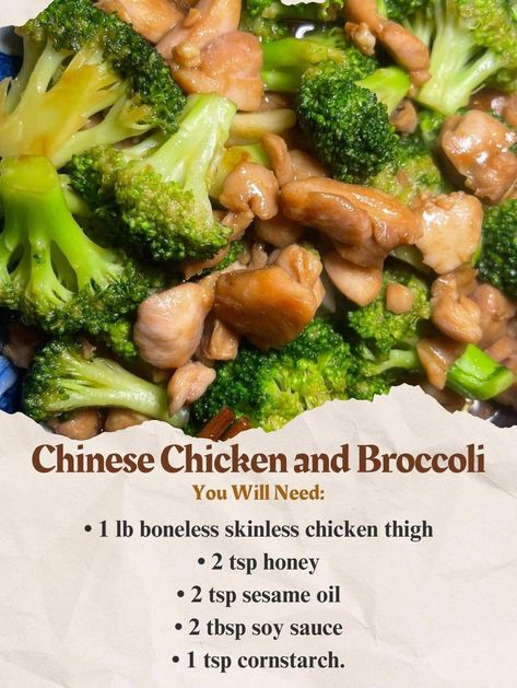 Chinese Chicken and Broccoli Chinese Chicken And Broccoli, Broccoli Chicken, Chicken And Broccoli, Chinese Chicken, Easy Chinese, Boneless Skinless Chicken Thighs, Skinless Chicken Thighs, Boneless Chicken Thighs, Chinese Recipes