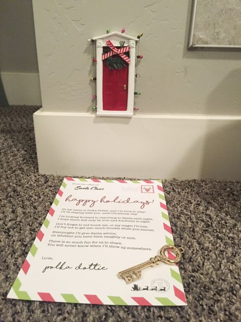 Elf on the Shelf - Arrival Letter Free Download - Smudgey Elf Shelf Arrival, Elf On The Shelf Arrival, Elf Door, Elf Letters, Awesome Elf On The Shelf Ideas, Elf Antics, Elf Fun, Christmas Preparation, Buddy The Elf