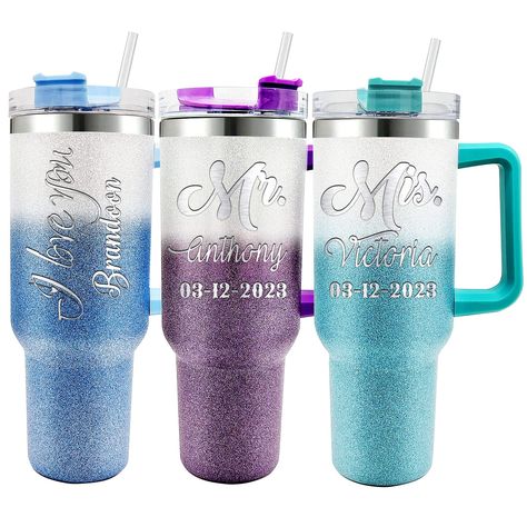 PRICES MAY VARY. ✅ CUSTOM GIFTS FOR TUMBLER: Click 'Customize Now' to add text or name on your personalized tumbler for women. You deserve to get this 40oz engraved name personalized tumblers with lids and straws. ✅ PERSONALIZED GIFT: Custom tumbler Personalized travel mug cups can add meaningful text as a unique gift for your family, friend and workmate on Birthday, Mother's Day, Father's Day, Christmas, Valentine's Day, Halloween, Anniversary. ✅ REFILL LESS: 40oz personalized tumbler with hand Tumblers With Names, Bride Cup, Personalized Travel Mugs, Gifts For Birthday, Personalized Coffee Mugs, Tumbler Gift, Personalized Tumblers, Stainless Steel Travel Mug, Mug Coffee