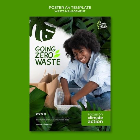 Free PSD | Waste management poster design template Management Poster Design, Waste Management Poster, Management Poster, Poster Template Design, Photoshop Resources, Waste Management, Brown Hairstyles, Flyer Design Templates, Home Poster