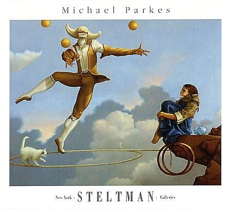 Have this one too....Michael Parkes "The Juggler".  Love his work.   Have it on my wall! Michael Parkes, Resident Evil 5, Magic Realism, Realism Painting, Unusual Art, Park Art, Realism Art, Arte Fantasy, Modern Warfare