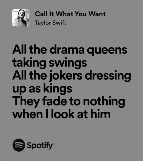 Call It What You Want Lyrics, Taylor Swift Call It What You Want, Call It What You Want Taylor Swift, Joker Dress, Taylor Swift Lyric Quotes, Taylor Swift Song Lyrics, Music Girl, Aesthetic 2024, Taylor Lyrics