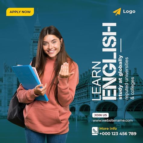 Study In Usa Social Media Post, English Course Social Media Design, Study In Australia Social Media Post, University Social Media Post, Educational Social Media Post, Study In Italy, Marketing Social Media Post, University Studying, Overseas Education