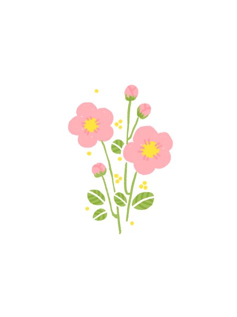 Cute Flower Drawing, Whatsapp Wallpaper Cute, Infographic Design Inspiration, Cartoon Flowers, Watercolor Projects, Arte Sketchbook, Flower Doodles, Plant Illustration, Flower Illustration