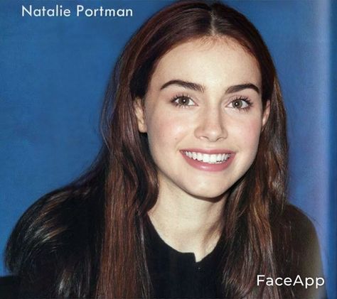 Natalie Portman And Lily Collins, Small Forehead, Face App, Create Reality, Blonde Boys, Pretty Smile, Celeb Crushes, Lily Collins, Natalie Portman