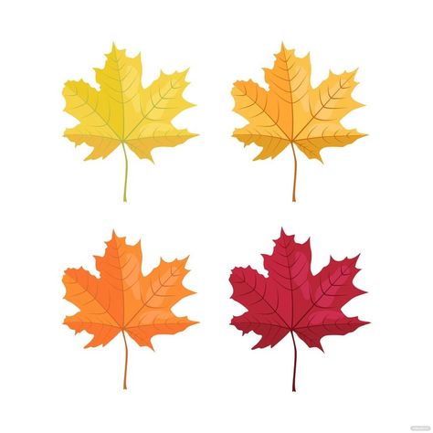 Autumn Maple Leaf Vector Maple Leaf Vector, Fall Leaves Images, Maple Leaf Images, Leaf Template Printable, Leaf Templates, Printable Leaves, Leaf Vector, Image Graphic, Leaf Template