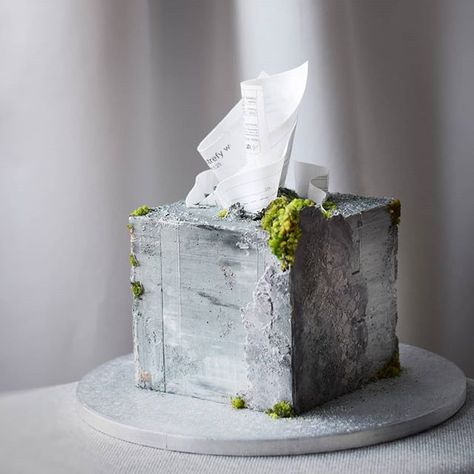 TortyArtystyczne|Blog|OdKuchni az Instagramon: „Concrete cake. #odkuchni #blogger #blog #instablog #cake #tort #cakeboss #sugarart #buttercream #cakedesign #cakeart #tortfirmowy…” Moss Cake, Concrete Cake, Beautiful Birthday Cakes, Cake Trends, Cake Boss, November 3, Sugar Art, Buttercream Cake, Cake Art