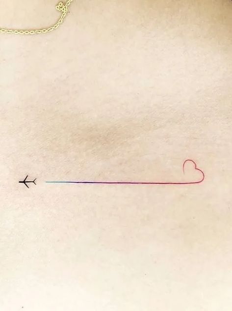 Tattoo Related To Travel, Travel Idea Tattoos, Travel Tattoos Minimalist, Airplane Micro Tattoo, Small Tattoos Travel Adventure, Minimal Travel Tattoo Ideas, Travel Small Tattoo Ideas, Tattoo Airplane Travel, Delicate Travel Tattoo