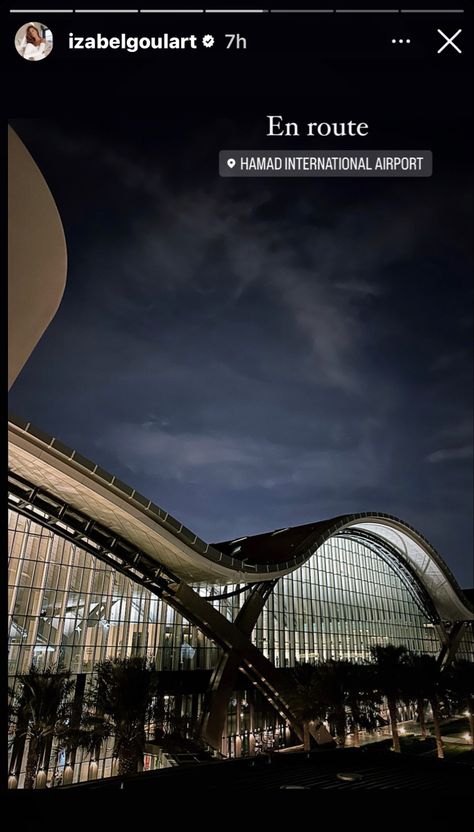 Hamad International Airport, Airport Aesthetic, International Airport, Instagram Story, Travel, Instagram