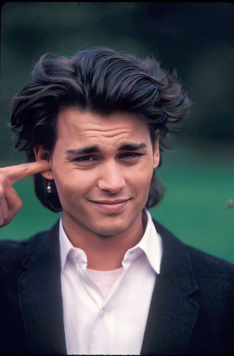 Johnny Depp Hairstyles Long, Johnny Depp Mullet, Jhonny Deep 80, Curtain Mullet, Johnny Depp Haircut, Johnny Depp Hair, Johnny Depp Long Hair, Johnny Depp Hairstyle, Slick Backs