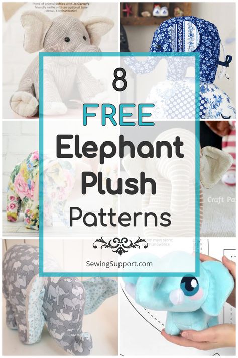 Sock Elephant Pattern, Free Stuffed Animal Patterns, Stuffed Animal Sewing Patterns, Giraffe Sewing Pattern, Sewing Animals, Stuffed Animal Sewing, Elephant Template, Stuffed Animal Pattern, Elephant Soft Toy