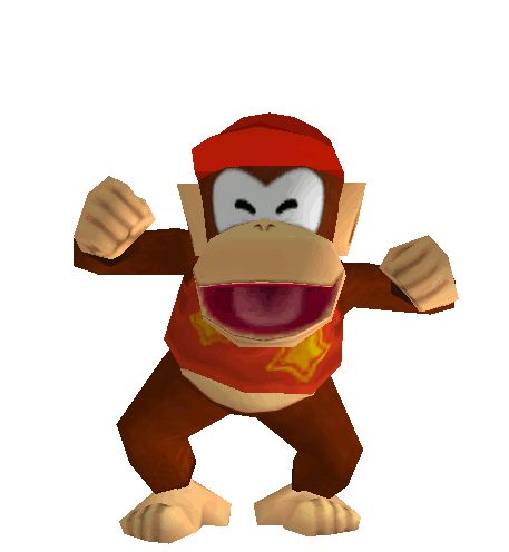 Diddy Kong - GIF Donkey Kong Pfp, Diddy Kong Pfp, Donkey Kong Funny, Diddy Kong Racing, Monkey Dance, Super Mario Bros Movie Donkey Kong, Monkey Icon, Monkey Games, Donkey Kong Junior