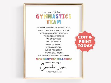 gymnastics coach gift ideas, gift for gymnastics coach from team Gymnastics Coach Gift Ideas, Gymnastics Coaching, Gymnastics Team, High Energy, Expressing Gratitude, Coach Gifts, Gifts For Teachers, Unique Presents, Tumbling