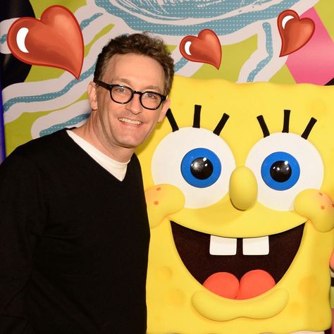 Happy Birthday to Tom Kenny the voice of Spongebob! Best Tattoos Design, Spongebob Flower Tattoo, Flower Tattoo On Shoulder, Spongebob Stuff, Tammy Rivera, Tom Kenny, Tattoo On Shoulder, Larkspur Flower, Funny Gaming Memes