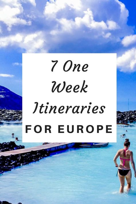 7 Of The Best One Week Itineraries For Europe | The Restless Worker Travel Europe Destinations, Disney Worlds, Europe Itineraries, Backpacking Europe, Voyage Europe, Europe Vacation, European Vacation, Europe Travel Guide, Europe Travel Destinations