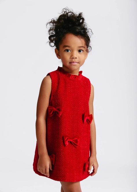 Kids Red Dress, Dress Like A Teacher Day Kids, Christmas Kids Outfits, Christmas Dresses For Toddlers, Christmas Dresses For Kids, Red Dress Kids, Christmas Picture Outfits, Red Dress For Christmas, Christmas Dress For Baby