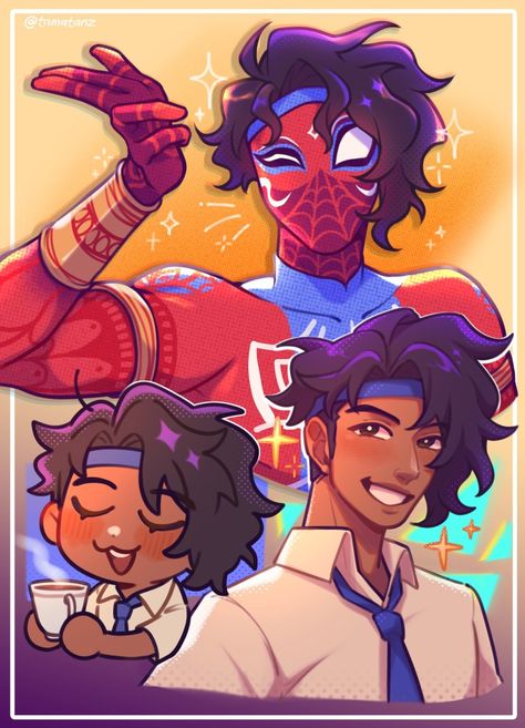 Spider Man Pavitr Prabhakar, Spider Man Pavitr, Deadpool Y Spiderman, Pavitr Prabhakar, Spiderman Artwork, Spider Gwen, Spider Woman, Chai Tea, Spiderman Art