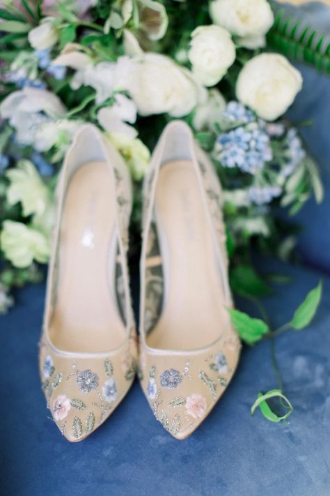 Classic Blue Wedding, Blue Wedding Shoes, Wedding Shoes Bride, Bridal Heels, Pastel Wedding, Wedding Heels, Bride Shoes, Pretty Shoes, Classic Blue