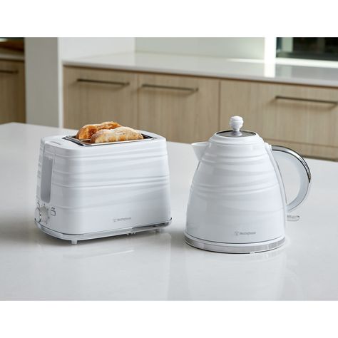 Set your kitchen up for success with the Westinghouse Kettle and Toaster Pack. With everything you would expect from a toaster and kettle, kit out your kitchen bench with this stylish pair. Toaster And Kettle Sets, Delonghi Kettle And Toaster, White Toaster And Kettle, Pink Kettle And Toaster, Retro Kettle And Toaster, Kettle And Toaster Set, Kettle And Toaster, Washer Dryer Combo, Chest Freezer