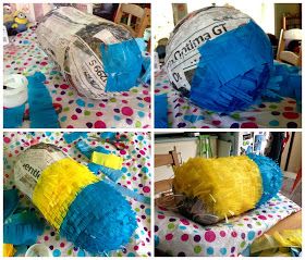 Minion Pinata Diy, Minion Pinata, Diy Minions, Minion Hats, Diy Pinata, A Minion, Chocolate Coins, Minion Party, Surprise Party