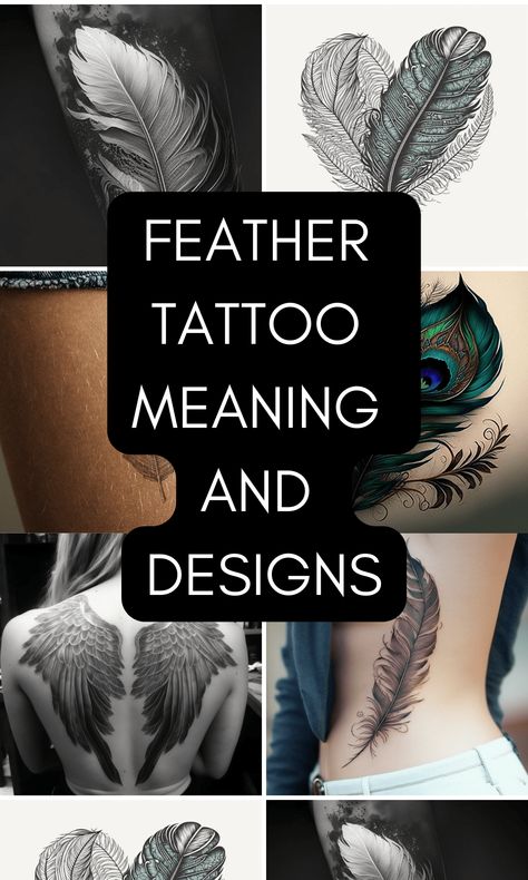 Wing Quotes Tattoo, Choice Tattoo Symbol, Mandala And Feather Tattoo, Leg Feather Tattoos Women, Native American Feathers Meaning, Feather Neck Tattoos Women, Women Feather Tattoo Ideas, American Indian Feather Tattoo, What Do Feathers Symbolize