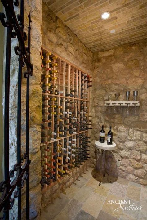 In Vino Veritas: The Limestone Legacy of Ancient Surfaces Wine Cellars Winery Interior, Limestone Wall Cladding, Limestone Sink, Wine Closet, Anthony Bridgerton, Wine Cave, Home Wine Cellars, Countryside Style, Limestone Wall