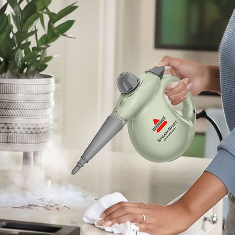 The Bissell Steam Shot Is BACK and Better Than Ever Bissell Steam Cleaner, Steam Vacuum, Handheld Steam Cleaner, Clean Grout, Hand Steamer, Beef Broccoli, Fabric Steamer, Chemical Free Cleaning, Holiday Prep